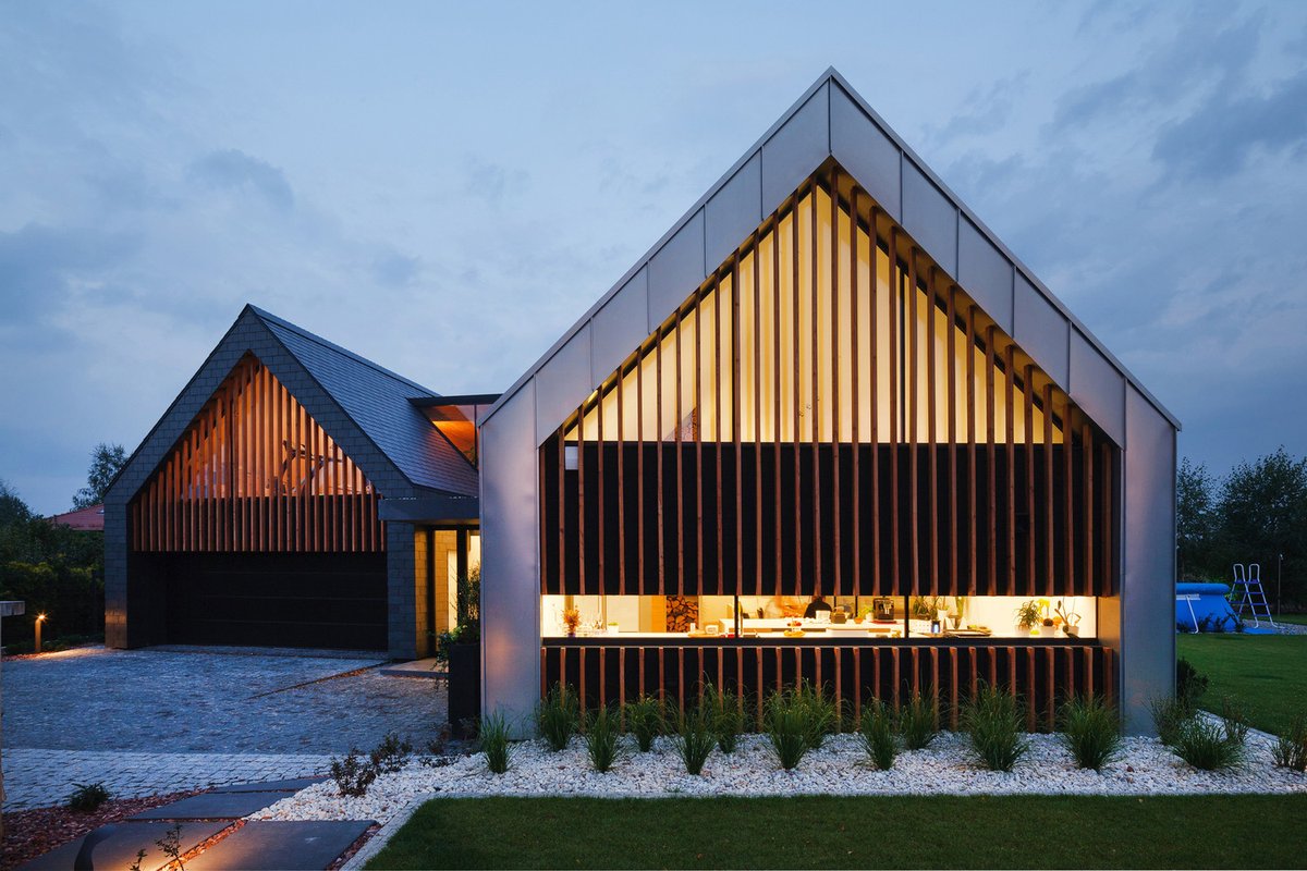Two Barns House: Moderní rezidence v polském provedení