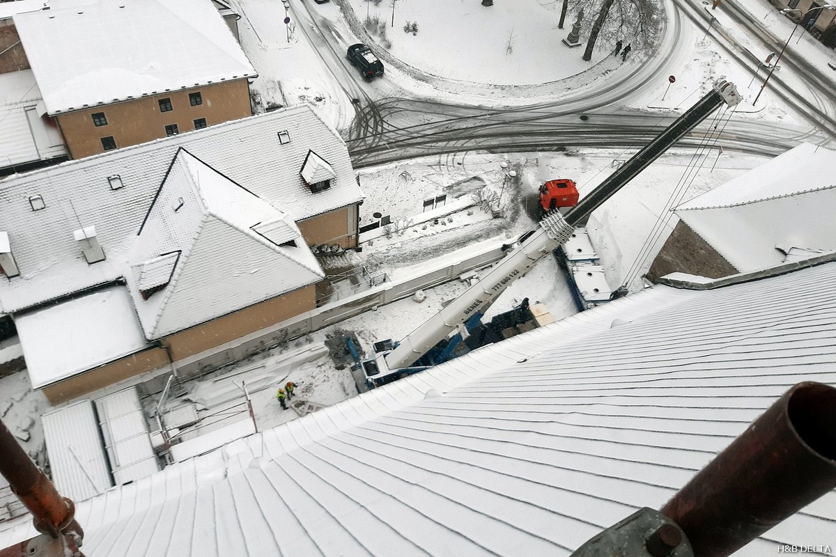 Oprava kostela Povýšení svatého Kříže v Doubravníku