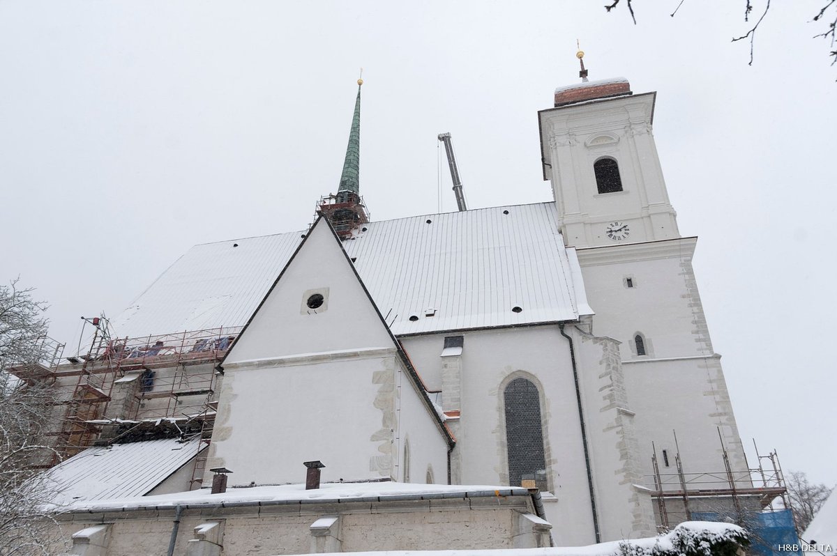 Oprava kostela Povýšení svatého Kříže v Doubravníku