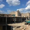 Demolice budovy telefonní ústředny v pražských Dejvicích